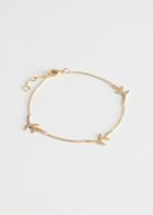 Other Stories Olive Branch Chain Bracelet - Gold