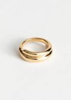 Other Stories Spiral Wrap Ring - Gold