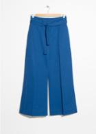Other Stories High Waisted Flared Trousers - Blue