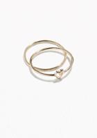 Other Stories Gold-plated Sterling Silver Heart Ring