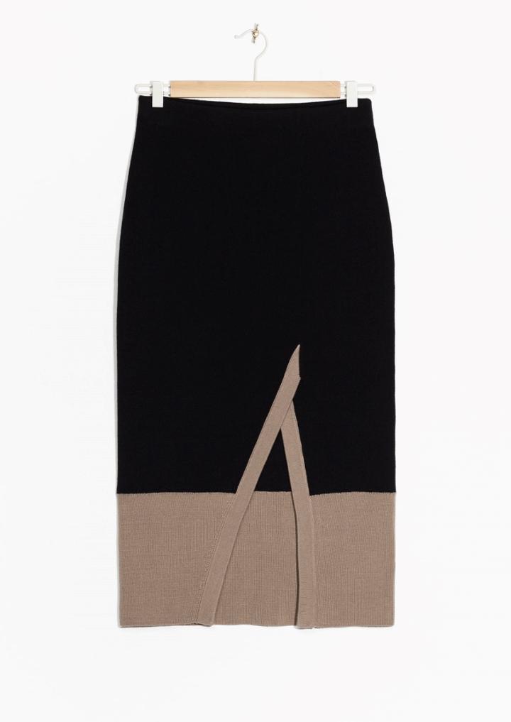 Other Stories Knitted Pencil Skirt