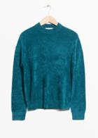 Other Stories Chenille Sweater - Turquoise