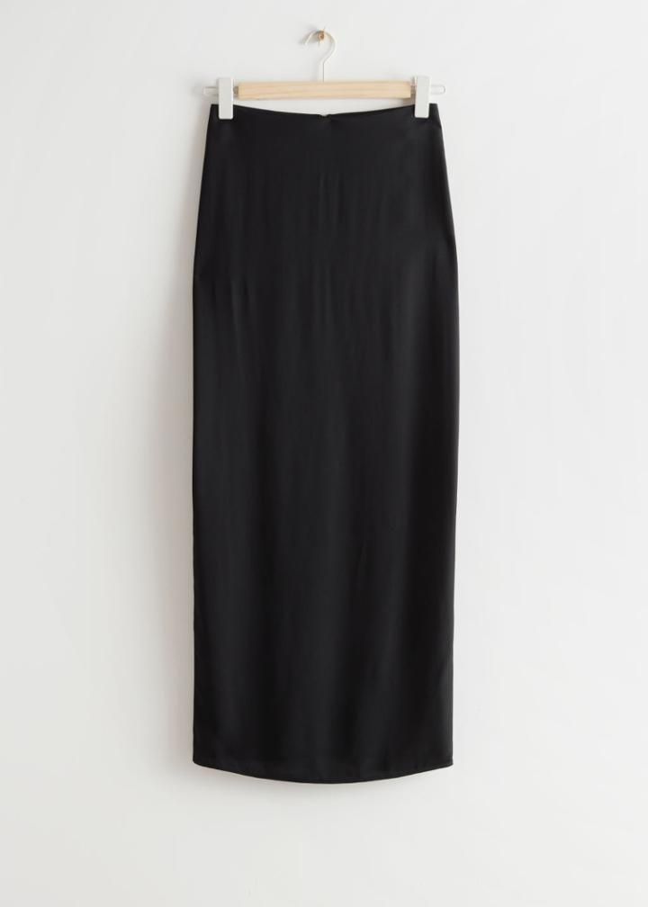 Other Stories Maxi Pencil Skirt - Black