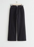 Other Stories Treasure Cut Jeans - Black
