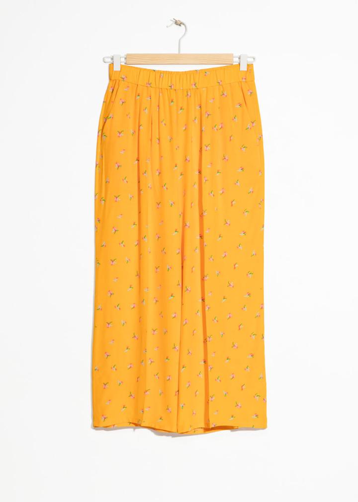 Other Stories High Waisted Culottes - Yellow