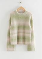 Other Stories Relaxed Ribbed Mohair Sweater - Green