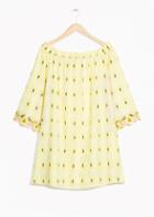 Other Stories Embriodered Off-shoulder Dress