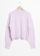 Other Stories Mock Neck Sweater - Purple