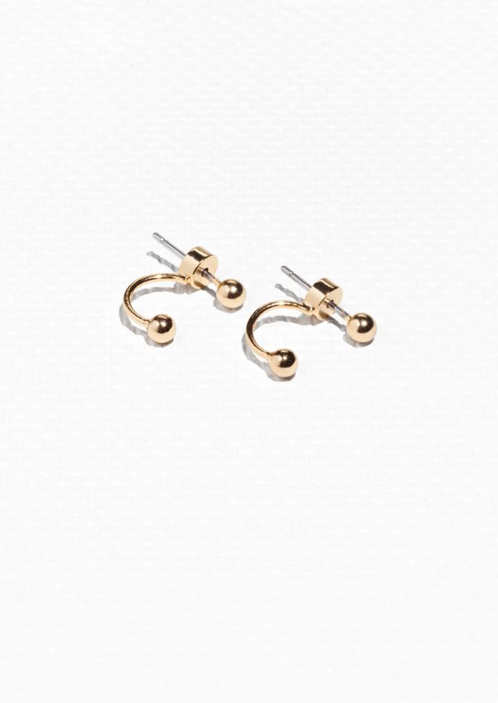 Other Stories Orb Front Back Earrings