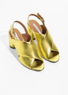 Other Stories Jacquard Mule - Gold