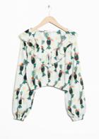 Other Stories Tropical Toucan Print Blouse - White
