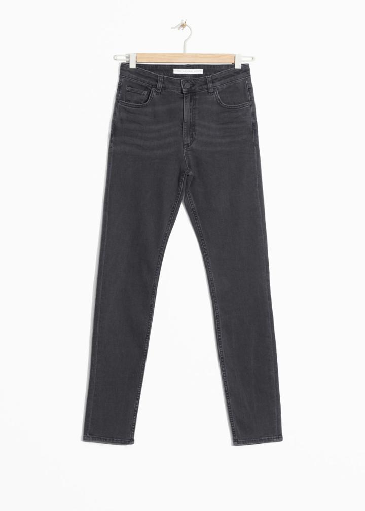 Other Stories Skinny Stretch Denim - Grey