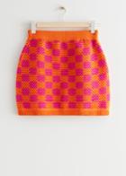 Other Stories Crocheted Mini Skirt - Pink