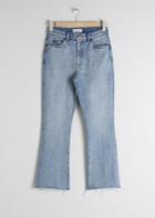 Other Stories Kick Flare High Rise Jeans - Blue