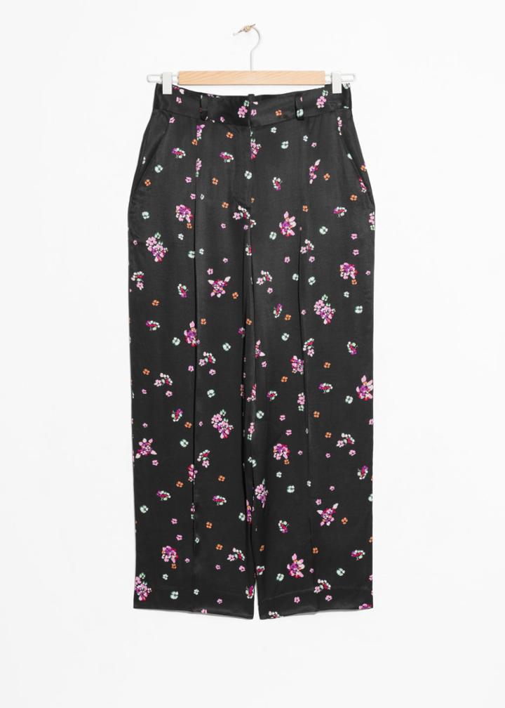 Other Stories Tailored Straight Trousers - Black