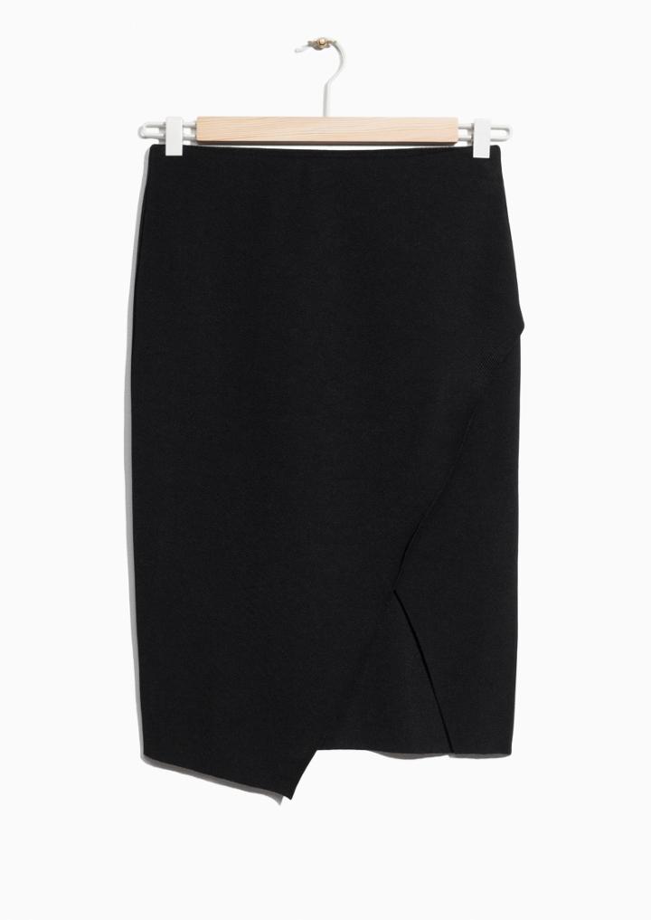 Other Stories Slit Pencil Skirt