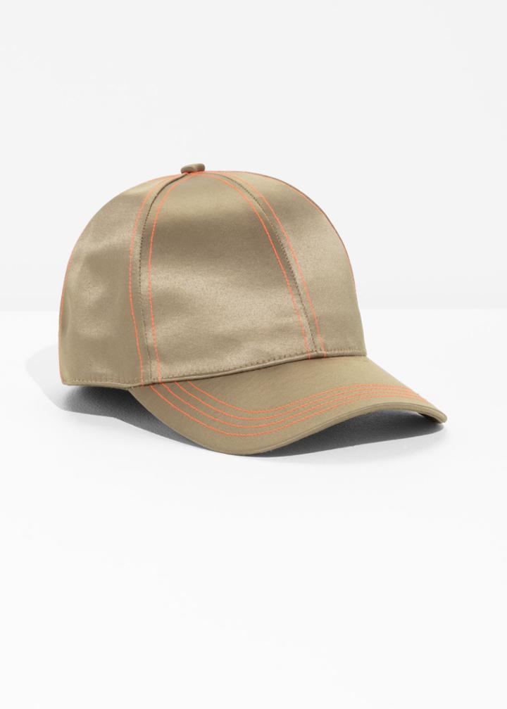 Other Stories Glossy Cap - Beige