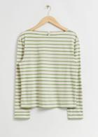 Other Stories Breton Stripe Top - Green
