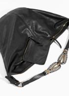 Other Stories Leather Hobo Bag - Black