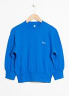 Other Stories Embroidered Cropped Pullover - Blue