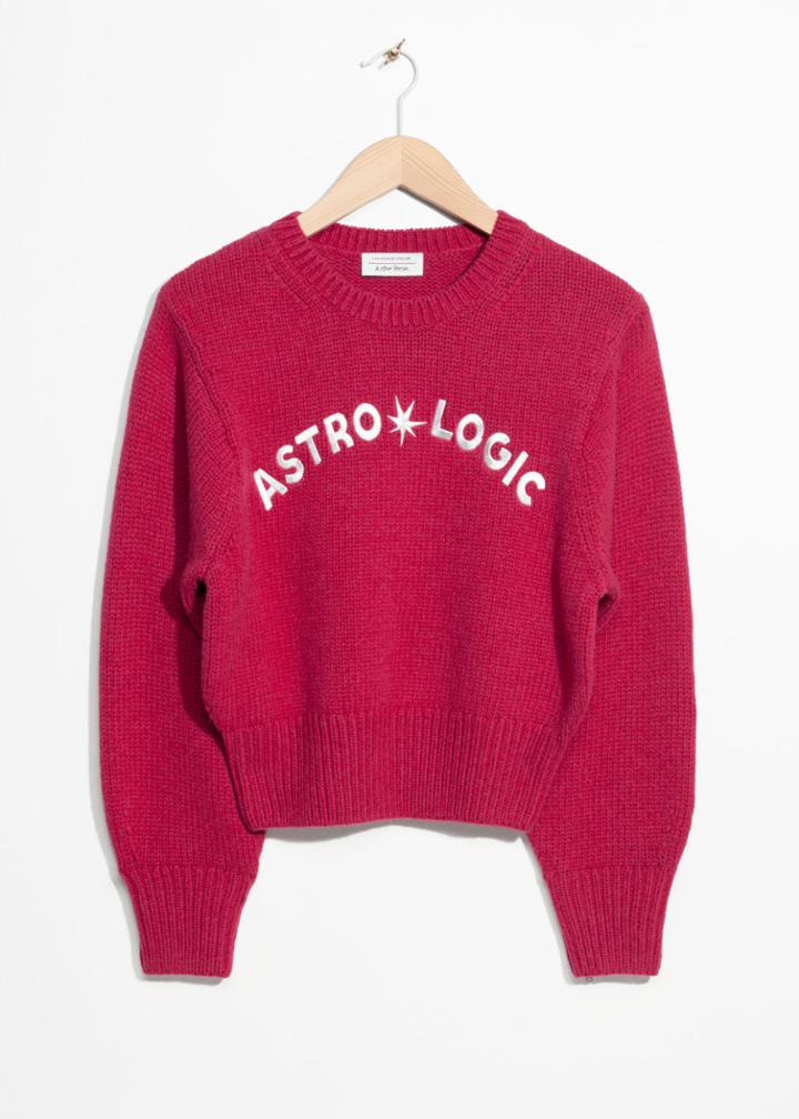 Other Stories Astrologic Sweater - Pink