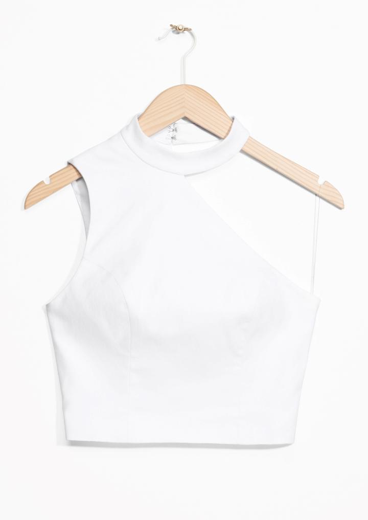 Other Stories Asymmetric Crop Top