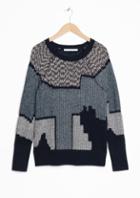 Other Stories Urban Landscape Jacquard Sweater