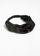 Other Stories Twisted Print Hairband - Black