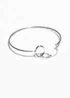 Other Stories Oval Loop Cuff - Silver