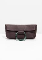 Other Stories Ring Fold-over Clutch