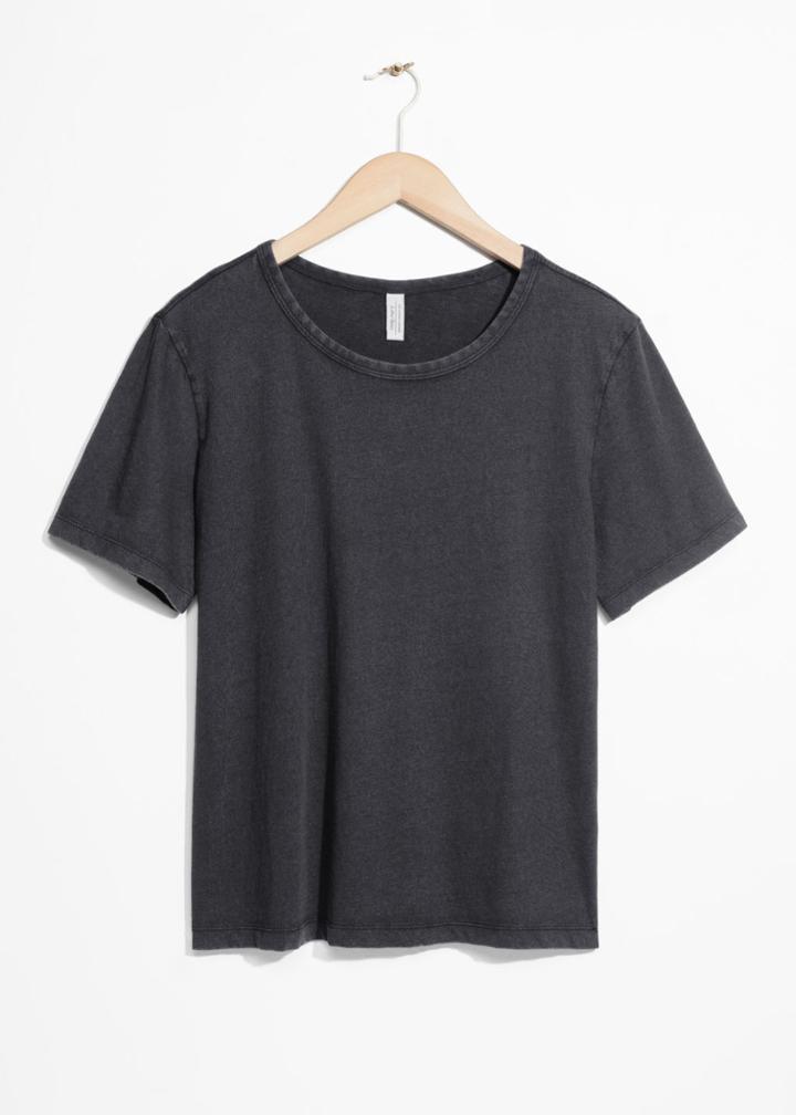 Other Stories Washed Out T-shirt - Black