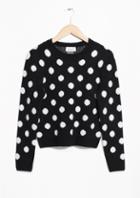 Other Stories Cropped Crew Neck Sweater