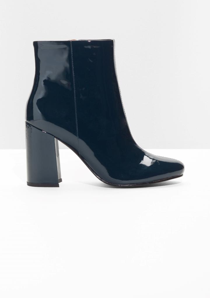 Other Stories Lacquer Leather Boots