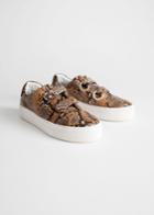 Other Stories Snake Scratch Strap Sneakers - Animal Print