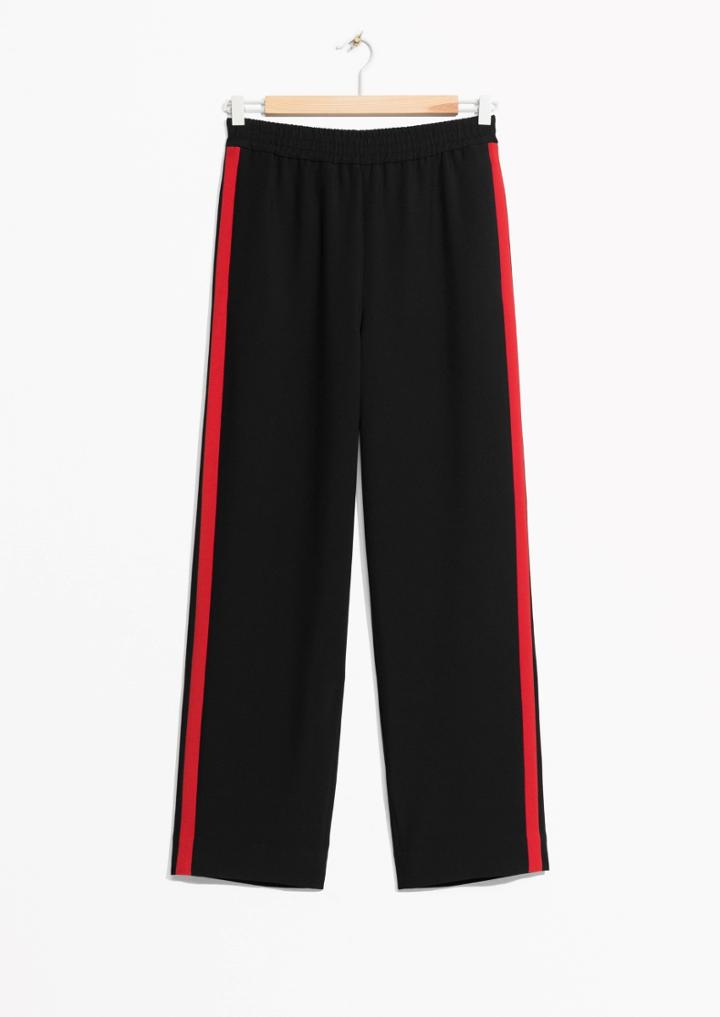 Other Stories Red Panel Trousers