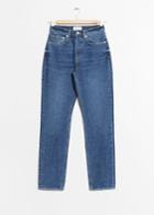 Other Stories Tapered Leg Denim Jeans - Blue