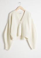 Other Stories Cropped Cardigan - White