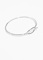 Other Stories Open Oval Cuff - Silver