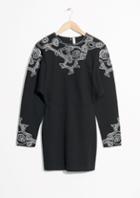 Other Stories Embroidered Mini Dress
