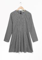 Other Stories Gingham Flare Dress