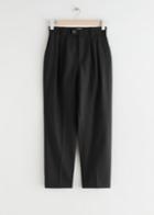 Other Stories Press Crease Trousers - Black