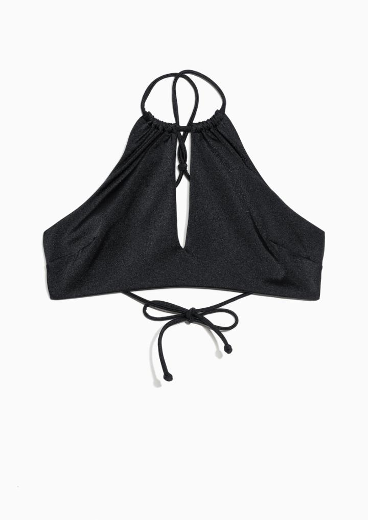 Other Stories Split Halter Top Bikini