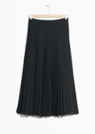 Other Stories Pleated Skirt - Black