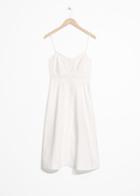 Other Stories Back Tie Cotton Dress - White