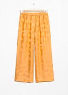 Other Stories Printed Jacquard Trousers - Yellow