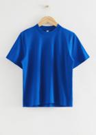 Other Stories Wide Sleeve Crewneck T-shirt - Blue