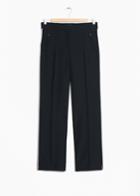 Other Stories Racer Stripe Trousers - Black