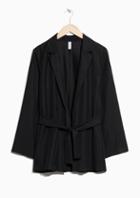 Other Stories Waist Sash Blazer