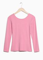 Other Stories Low Scooping Ballet Top - Pink