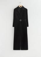 Other Stories Fitted '70s Corduroy Jumpsuit - Black